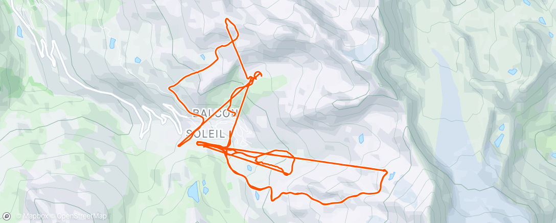 Map of the activity, Val Tho ⛷️