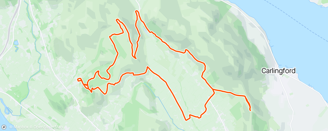 Map of the activity, Lumpers ride
