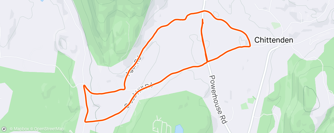 Map of the activity, Hood jog (happy Father’s Day dads!)