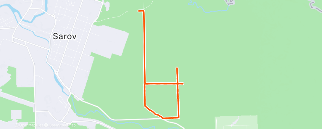 Map of the activity, Утренняя прогулка