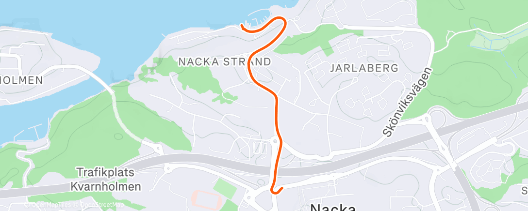 Map of the activity, Morning Ride