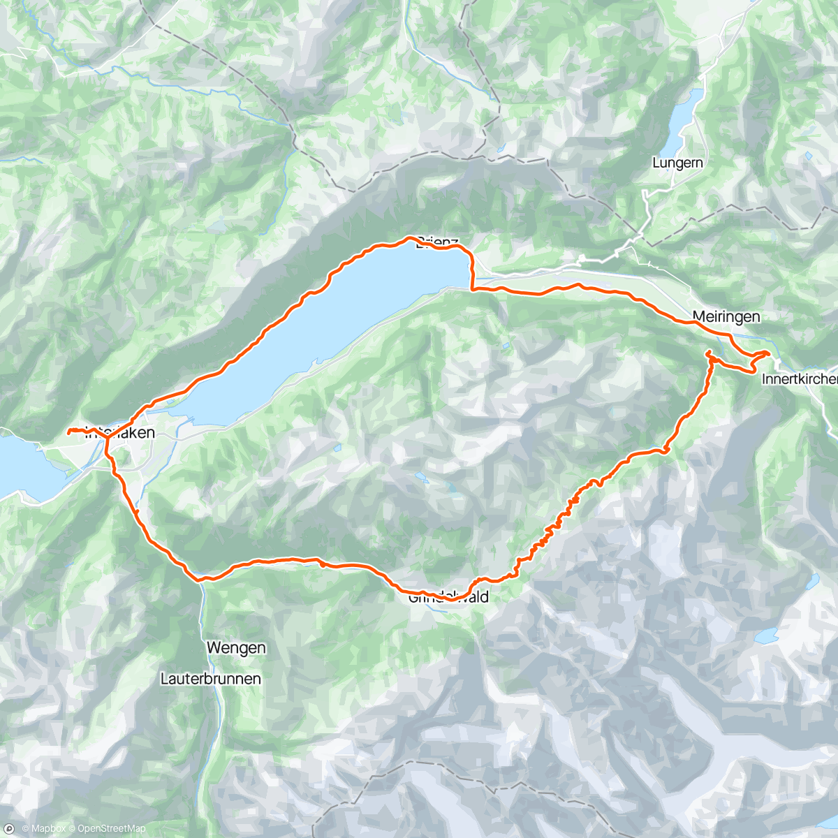 Map of the activity, Glacier loop - stunning
