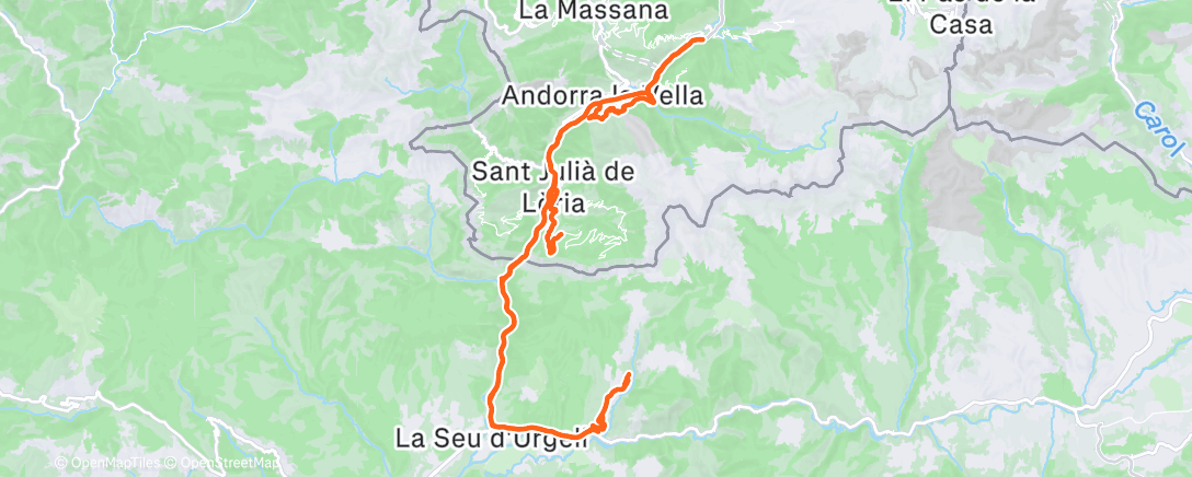 Peta aktivitas, Morning Ride