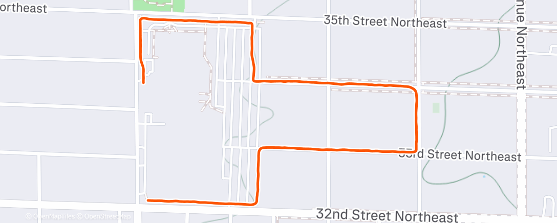 Map of the activity, Evening Walk