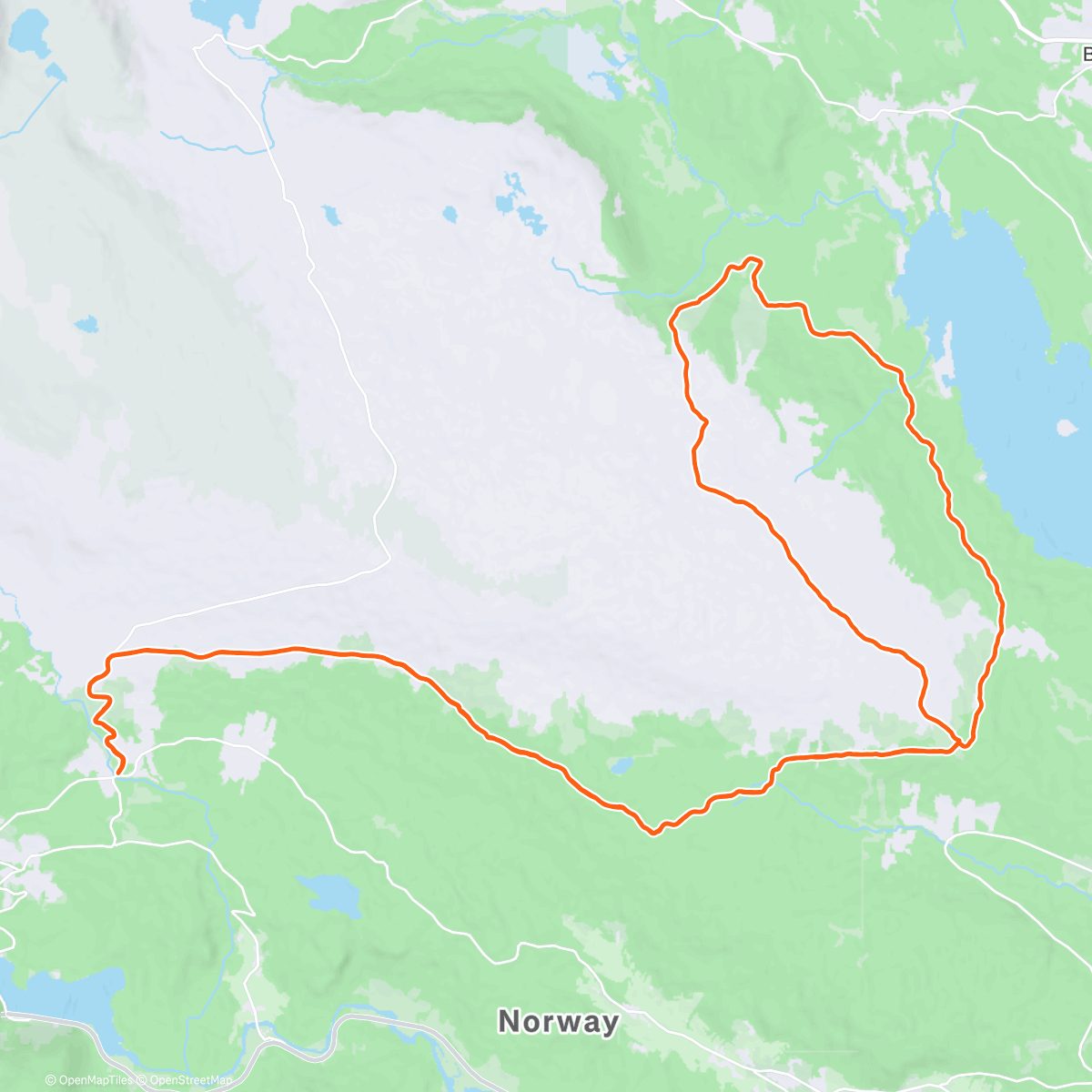 Map of the activity, Langtur til Raudalen 🤩