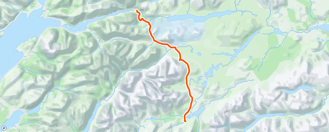 Map of the activity, West Highland Way: Bridge of Orchy → Kinlochleven