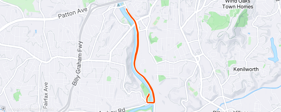 Map of the activity, Lunch Run