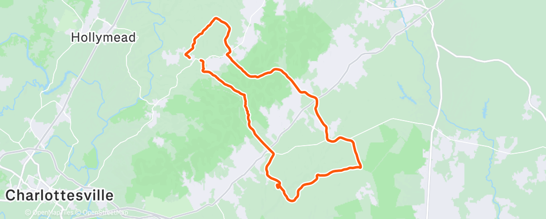Map of the activity, Afternoon Ride