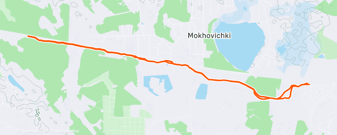 Map of the activity, Трейлраннинг (после обеда)