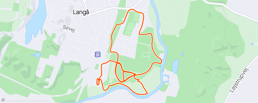 Map of the activity, Afternoon Jungle Run