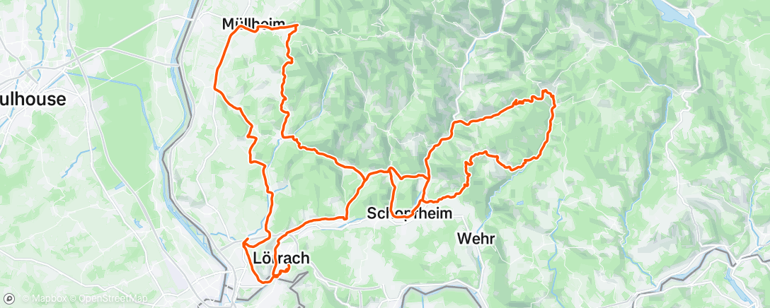 Map of the activity, Morning Ride