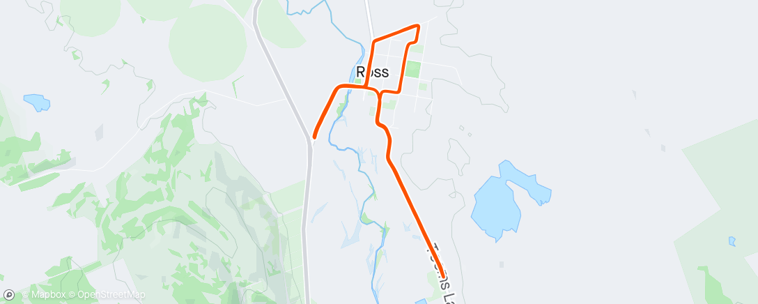 Map of the activity, Ross Half Marathon