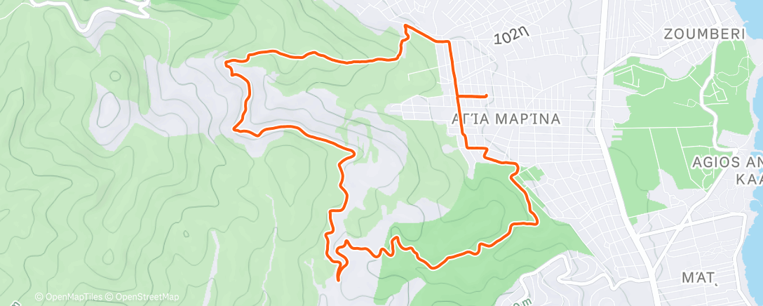 Map of the activity, Pentelikon Marathon Trail Run 2025