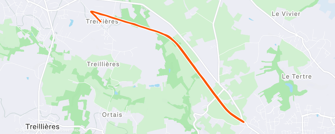 Map of the activity, 8km EF