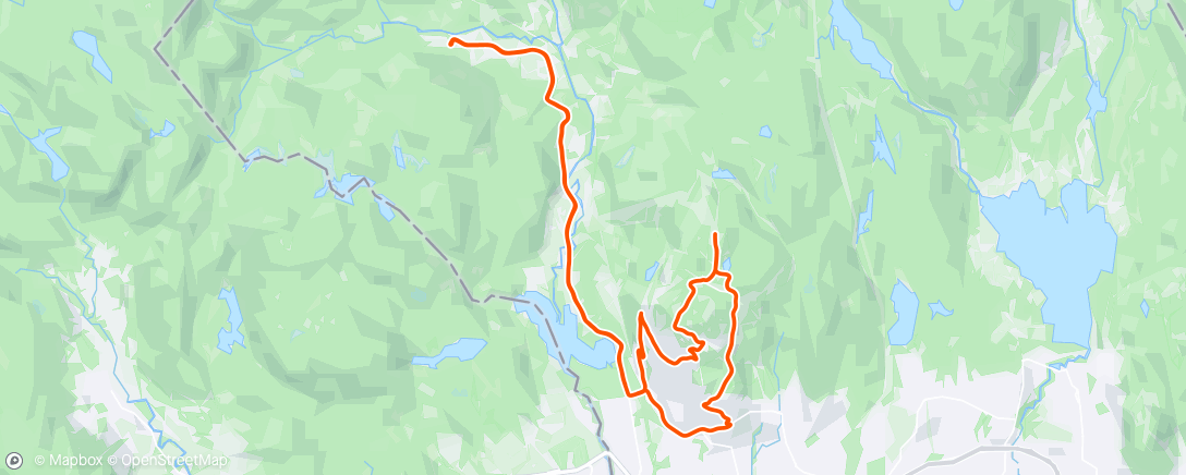 Map of the activity, Skansebakken - Tryvannstårnet