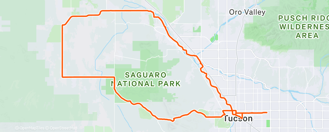 Mappa dell'attività Morning Ride