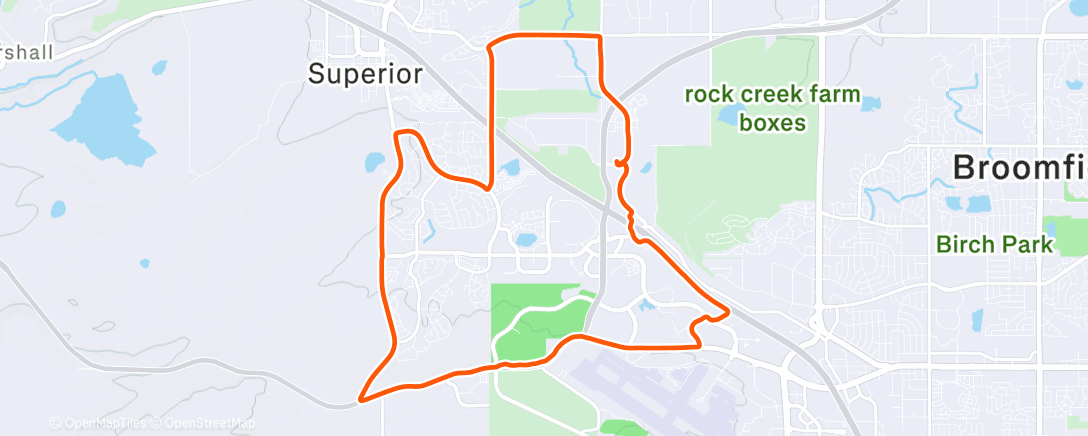 Map of the activity, Afternoon Ride
