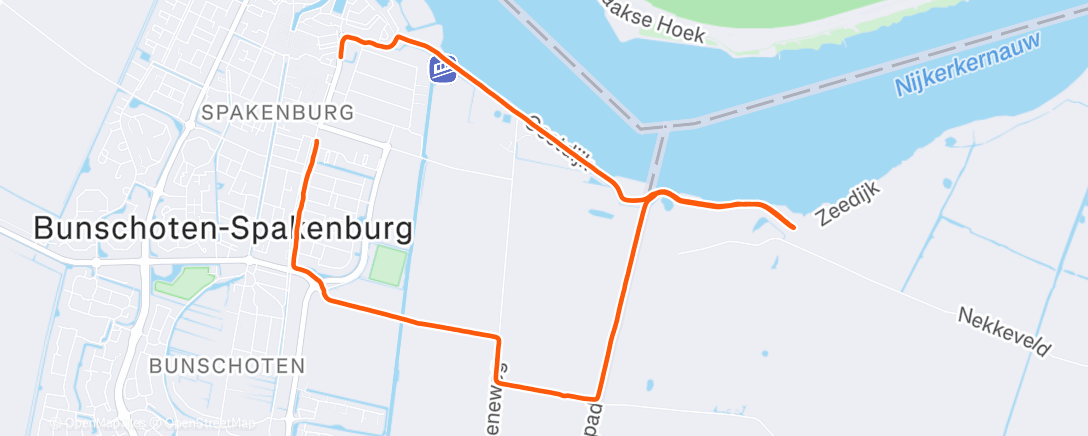 Map of the activity, Naar Nekkeveld en via de Laak weer terug🌞