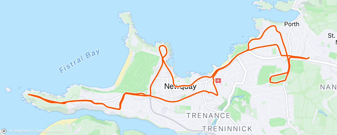 Map of the activity, Morning Run