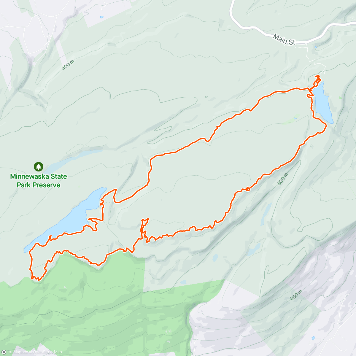 Mapa de la actividad, Castle Point, SRT, Awosting loop 🔁
