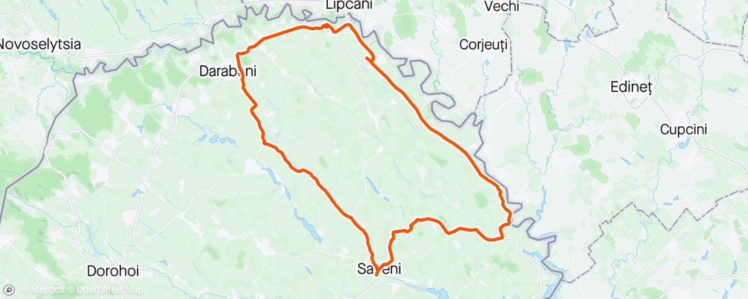 Map of the activity, Saveni-Radauti Prut- Darabani-Saveni