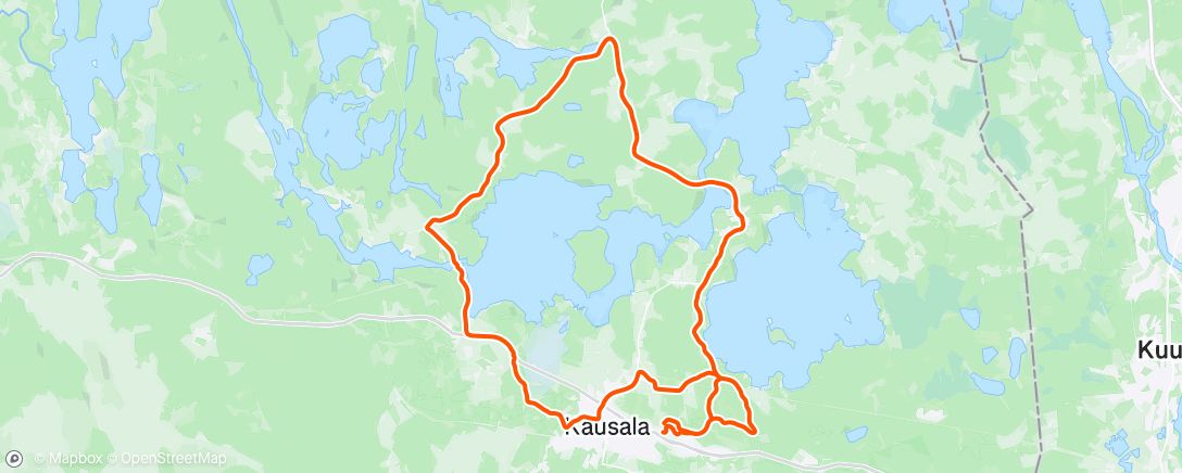 Map of the activity, Evening Gravel Ride