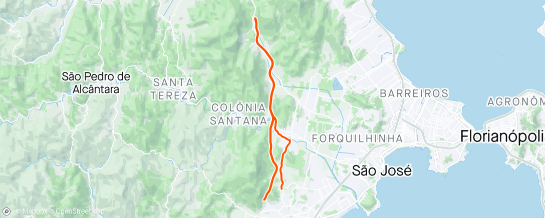 Mappa dell'attività Morning Mountain Bike Ride