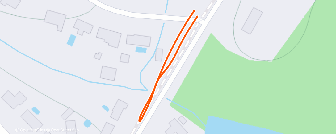 Map of the activity, Afternoon Run