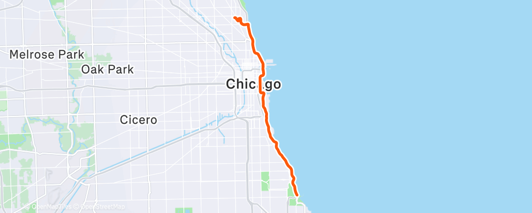 Map of the activity, Morning Ride