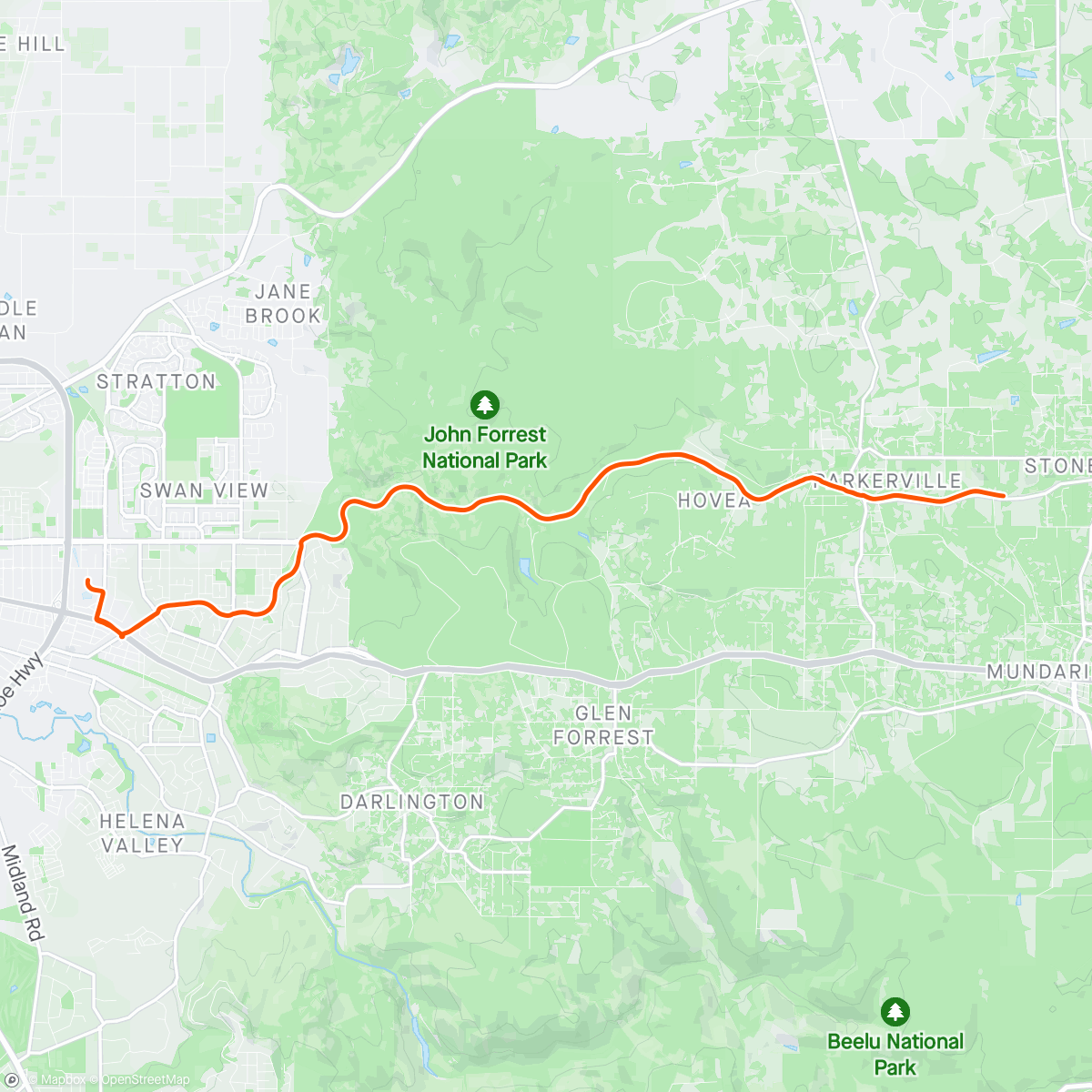 Map of the activity, Solid Hour of Gravel