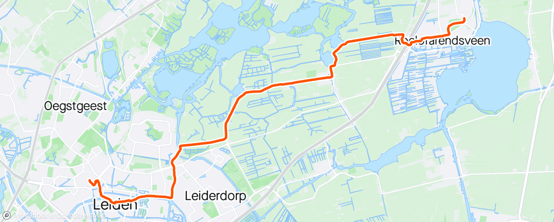 Map of the activity, Middagwandeling
