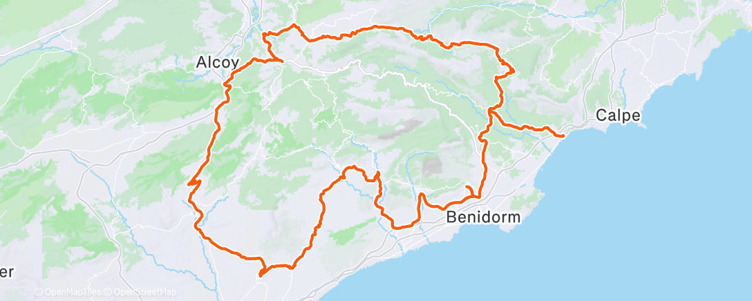 Map of the activity, 2025-12-18Ride