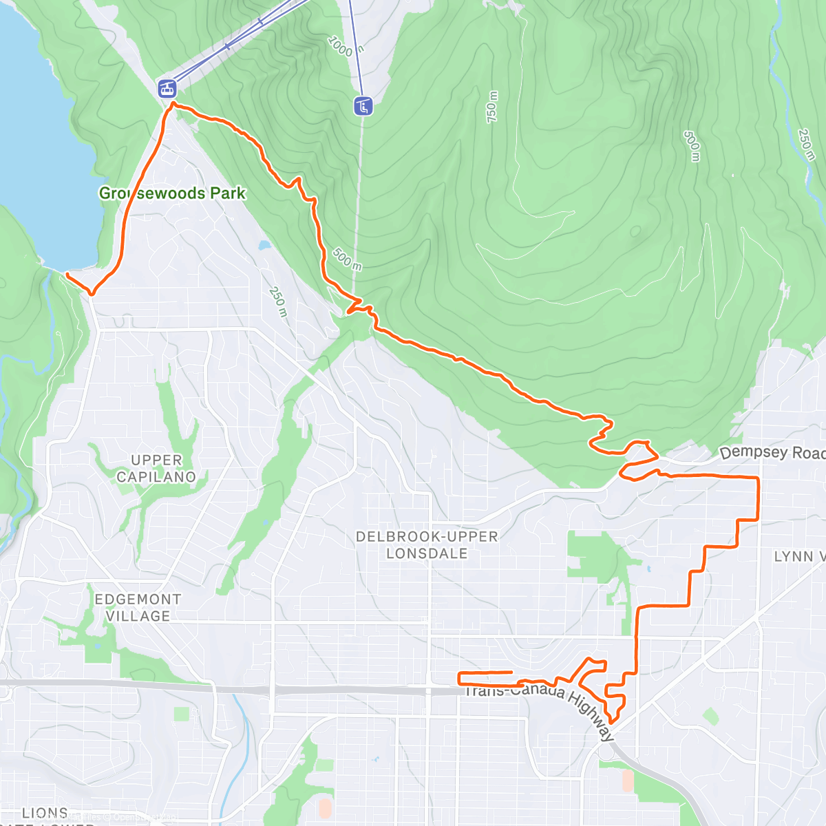 Map of the activity, Christmas Trails