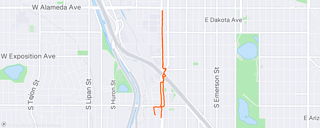 Map of the activity, Lunch Walk