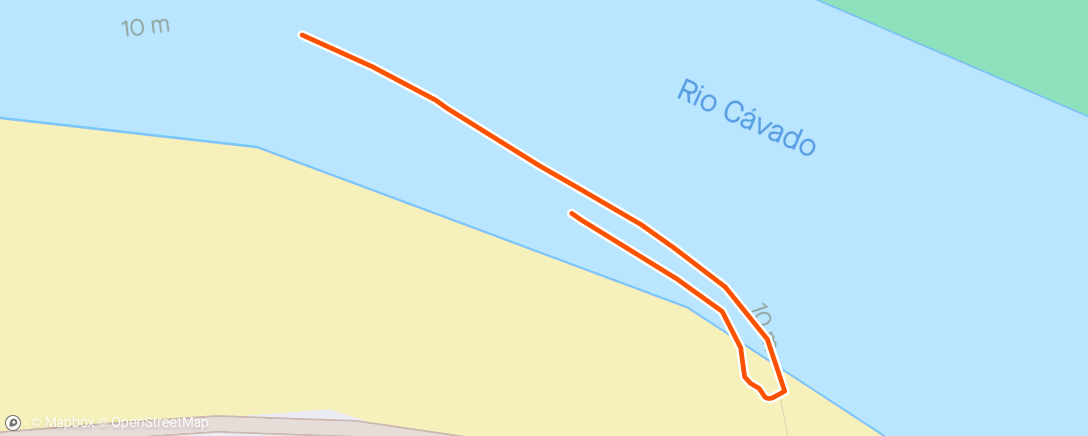 Mapa da atividade, Caiaque matinal