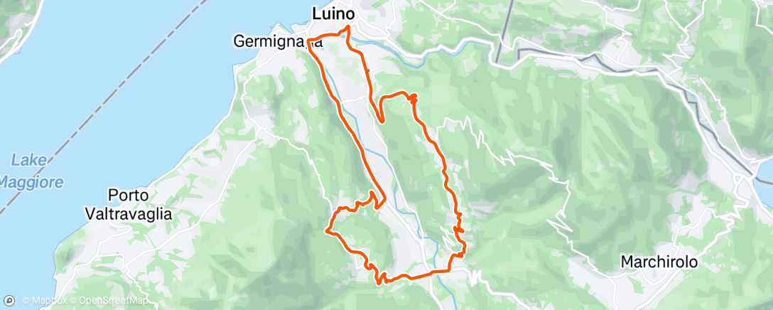 Map of the activity, Afternoon Ride