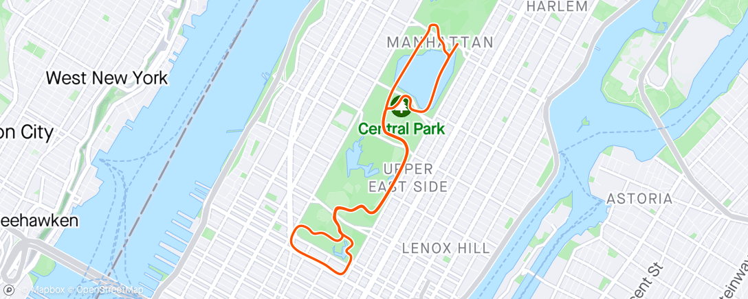 Map of the activity, Zwift - Garmin recovery 40min in New York