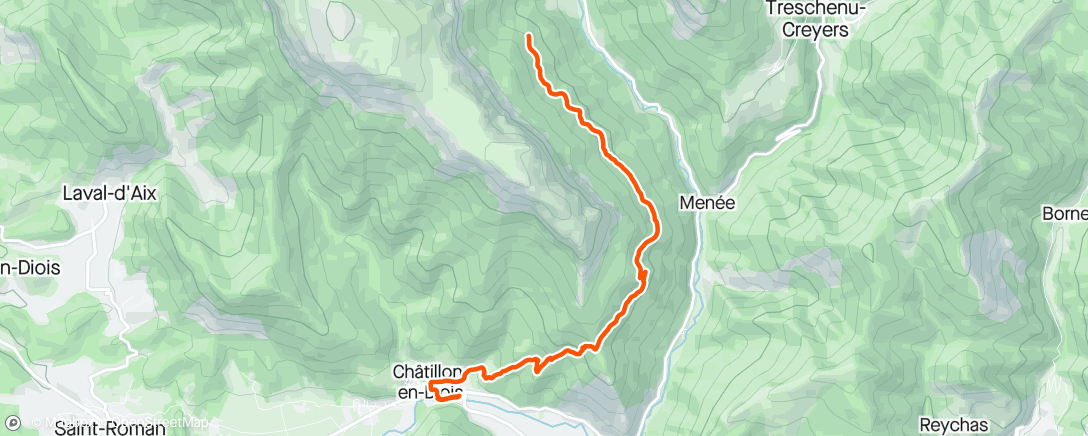 活动地图，Rando : Plateau du Vercors J3