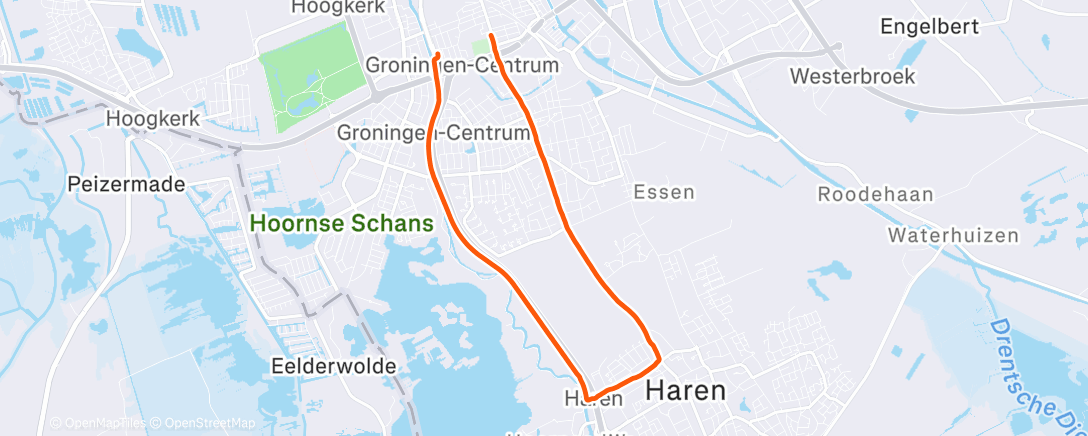 Карта физической активности (Namiddagloop)