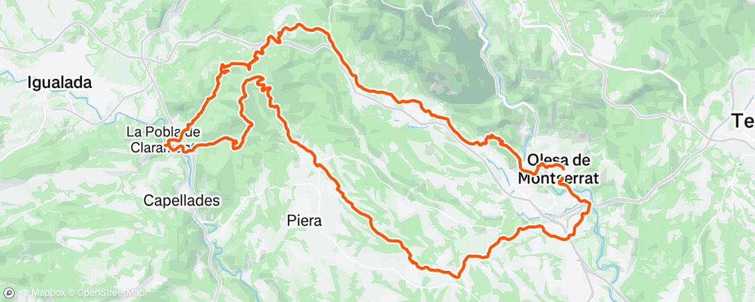 Map of the activity, Morning Ride