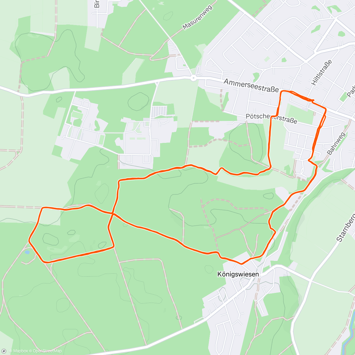 Map of the activity, 10 Runden Flinki Backyard 🥳☀️