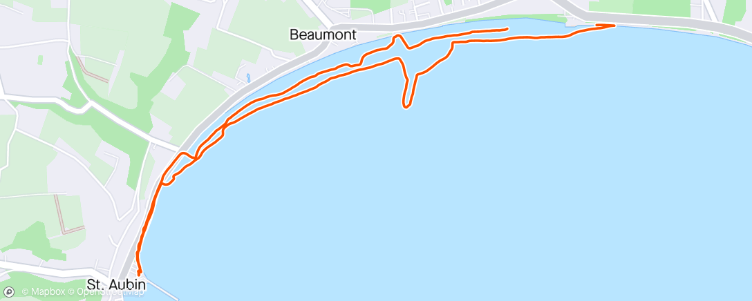 Map of the activity, Sunday walk - Kiosk to Little Gem for brekkie with daughter granddaughter and the three doggos!