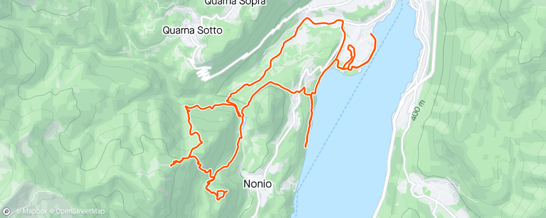 Kaart van de activiteit “Sessione di trail running mattutina”