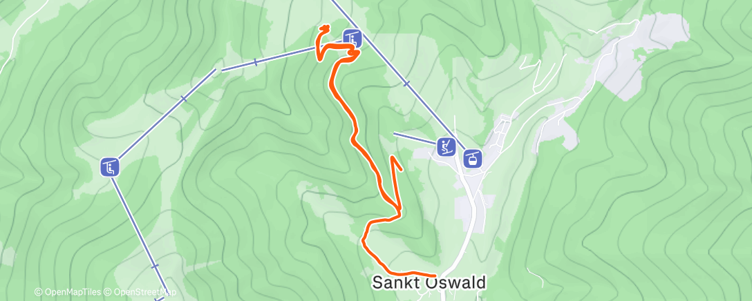 Map of the activity, Spaziergang am Nachmittag