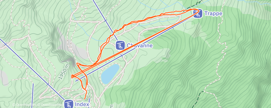 Map of the activity, Christmas Ski! ⛷️