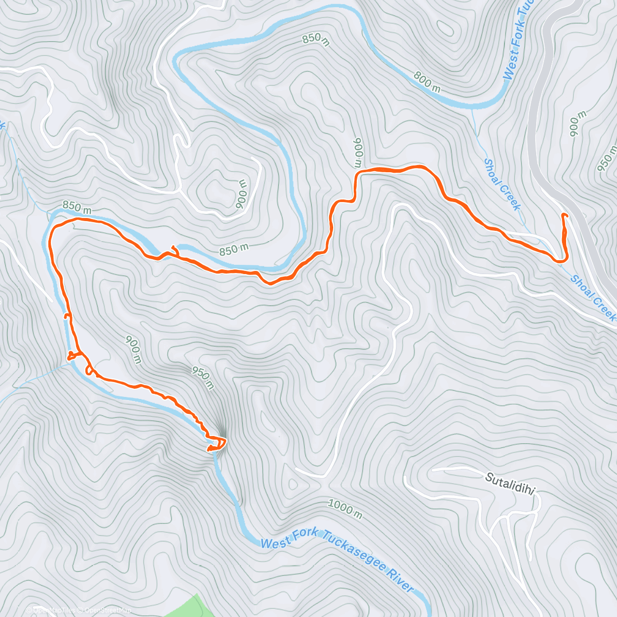 Карта физической активности (Pamela Birthday Hike)