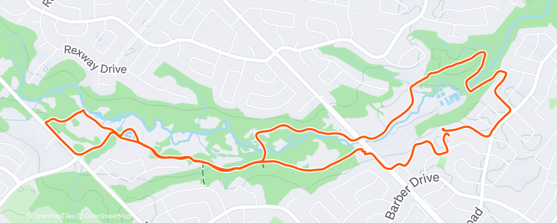 Map of the activity, Lunch Hike