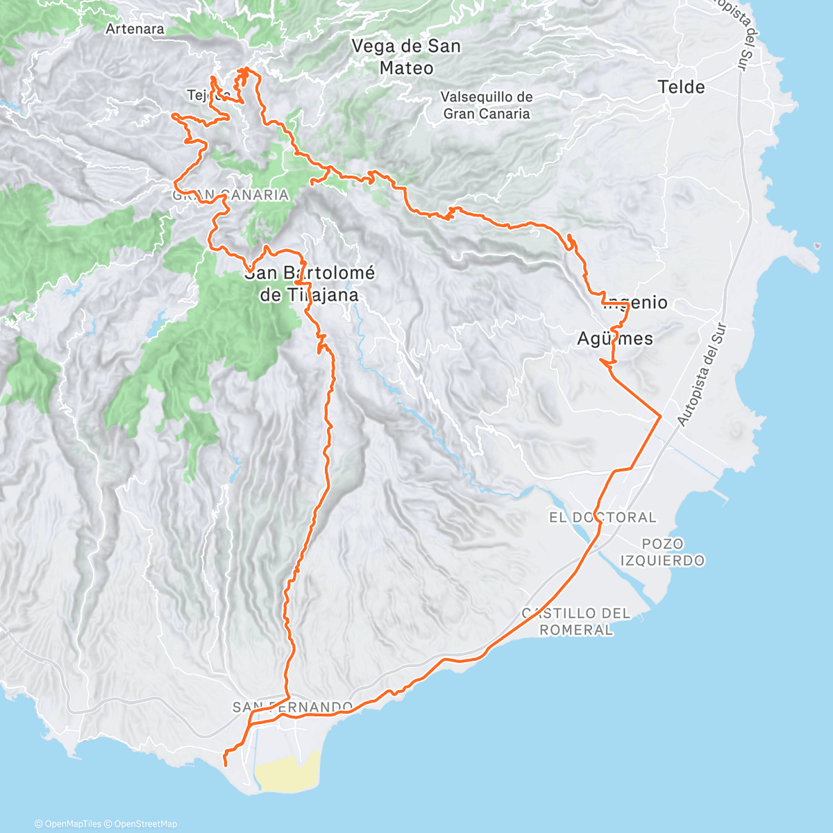 Map of the activity, Coers GC🇪🇸 dia 2️⃣