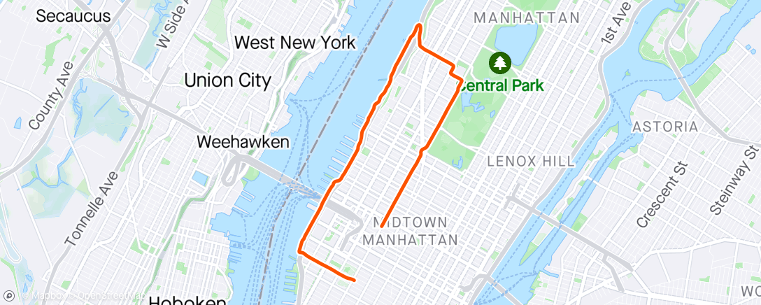 Map of the activity, New York, Manhattan / New York, Riverside Park