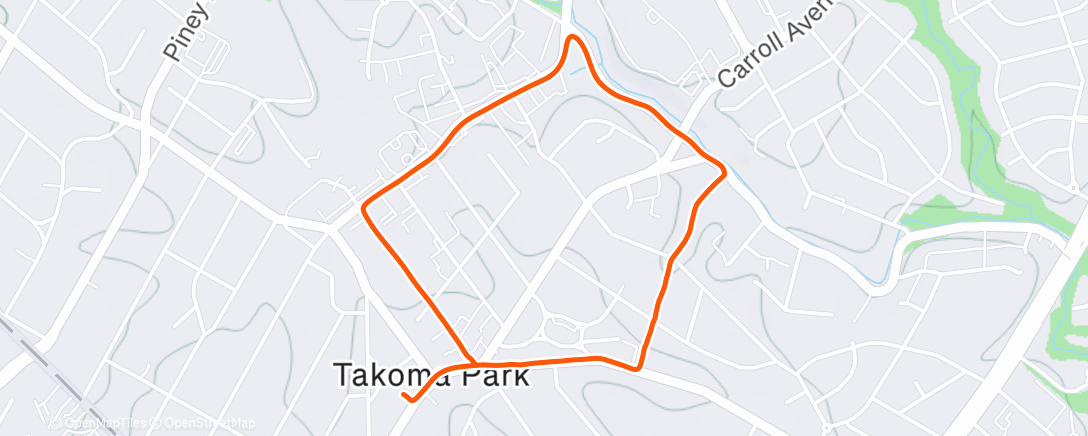 Map of the activity, Nightcap